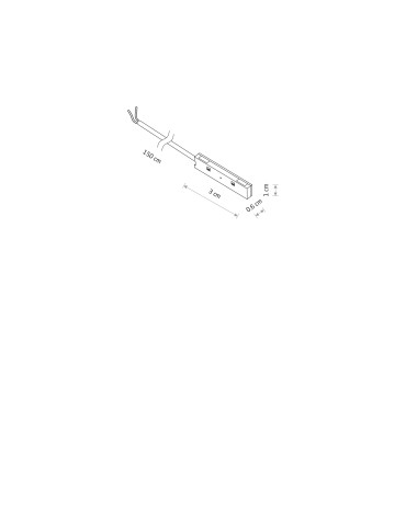 Nowodvorski NANO - LVM OUTSIDE POWER SUPPLY CONDUCTIVE MODULE Systemy szynowe 1-obwodowy niskonapięciowy 24V NANO-LVM Akcesoria - produkt 2