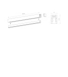 Szyny magnetyczne - Nowodvorski NANO - LVM TRACK 2M Systemy szynowe 1-obwodowy niskonapięciowy 24V NANO-LVM Szynoprzewód Natynkowe Czarny 11725 - product 3