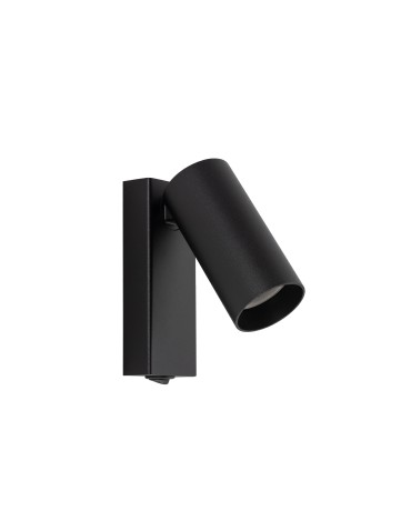 Nowodvorski FOURTY  Ścienna Regulowany z włącznikiem Max moc 10W only LED GU10 R35  Czarny 11763