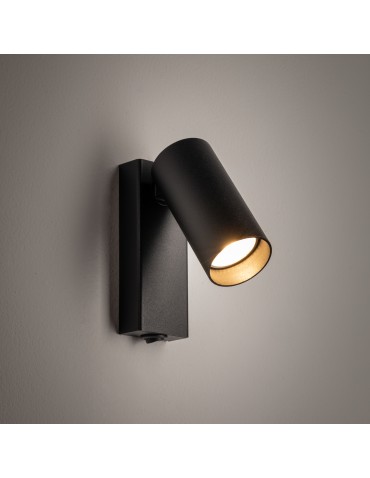 Nowodvorski FOURTY  Ścienna Regulowany z włącznikiem Max moc 10W only LED GU10 R35  Czarny 11763 - produkt 2