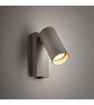 Kinkiety do czytania - Nowodvorski FOURTY  Ścienna Regulowany z włącznikiem Max moc 10W only LED GU10 R35  Silk gray 11765 - product 2