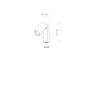 Kinkiety do czytania - Nowodvorski FOURTY  Ścienna Regulowany z włącznikiem Max moc 10W only LED GU10 R35  Silk gray 11765 - product 7