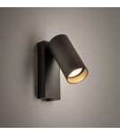Kinkiety do czytania - Nowodvorski FOURTY  Ścienna Regulowany z włącznikiem Max moc 10W only LED GU10 R35  Umbra gray 11766 - product 2