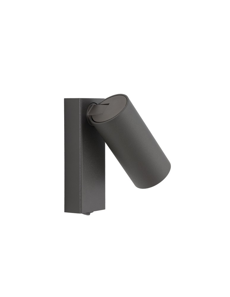 Nowodvorski FOURTY  Ścienna Regulowany z włącznikiem Max moc 10W only LED GU10 R35  Umbra gray 11766