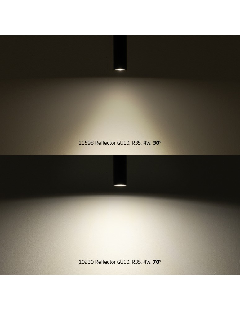 Żarówki LED MR11 230V - Nowodvorski REFLECTOR LED, GU10, R35, 4W , CERAMIC  GU10 R35 Max moc 4W LED 3000K 11598 - product kolory-swiatla.pl 5