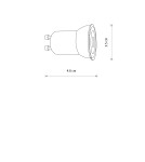 Nowodvorski REFLECTOR LED, GU10, R35, 4W , CERAMIC  GU10 R35 Max moc 4W LED 4000K 11600 Nowodvorski REFLECTOR LED, GU10, R35, 4W , CERAMIC  GU10 R35 Max moc 4W LED 4000K 11600