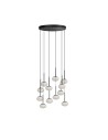 Azzardo SERENITY 12 BK Wisząca Czarny Matowy AZ6534
