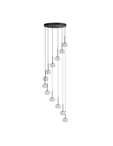 Azzardo SERENITY 12 BK Wisząca Czarny Matowy AZ6534 - produkt 2
