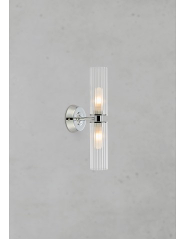 Markslojd RIMINI Ścienna 2L Przezroczysty/Chrom IP44 109027 - produkt 2