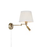 Kinkiety do czytania - Markslojd PIVOT Ścienna 2L Ecru/Mosiądz Antyczny 109017 - product 1
