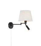 Kinkiety do czytania - Markslojd PIVOT Ścienna 2L Ecru/Czarny 109016 - product 1