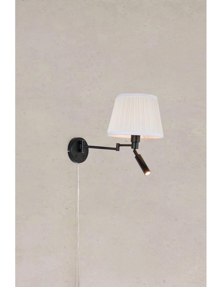 Kinkiety do czytania - Markslojd PIVOT Ścienna 2L Ecru/Czarny 109016 - product kolory-swiatla.pl 2
