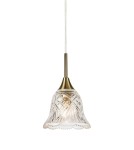 Lampy wiszące pojedyncze - Markslojd LUNA Wisząca 1L Przezroczysty/Mosiądz Antyczny 109011 - product 1