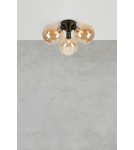 Lampy sufitowe kule - Markslojd ARTIS Sufitowa 3L Bursztynowy/Czarny 108997 - product 2