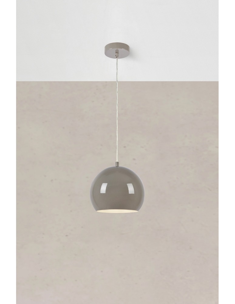 Lampy wiszące w stylu skandynawskim - Markslojd POP Wisząca 1L 20cm Szary 108989 - product kolory-swiatla.pl 2