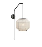 Kinkiety w stylu skandynawskim - Markslojd ASUKA Ścienna 1L Beżowy/Czarny 108957 - product 1