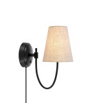Kinkiety z abażurem - Markslojd AMAR Ścienna Beżowy/Czarny 108907 - product 1