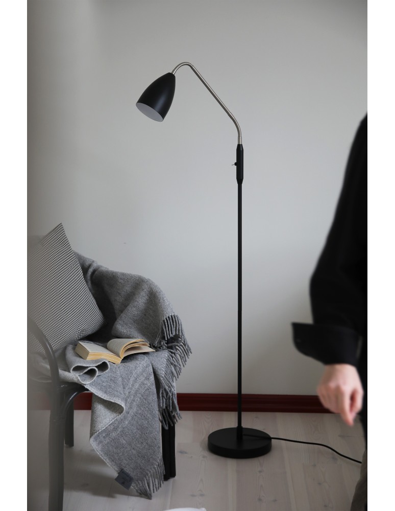 Lampy podłogowe łamane - Markslojd PATRO Podłogowa 3-stopniowe Ściemnianie LED Czarny 108886 - product kolory-swiatla.pl 2