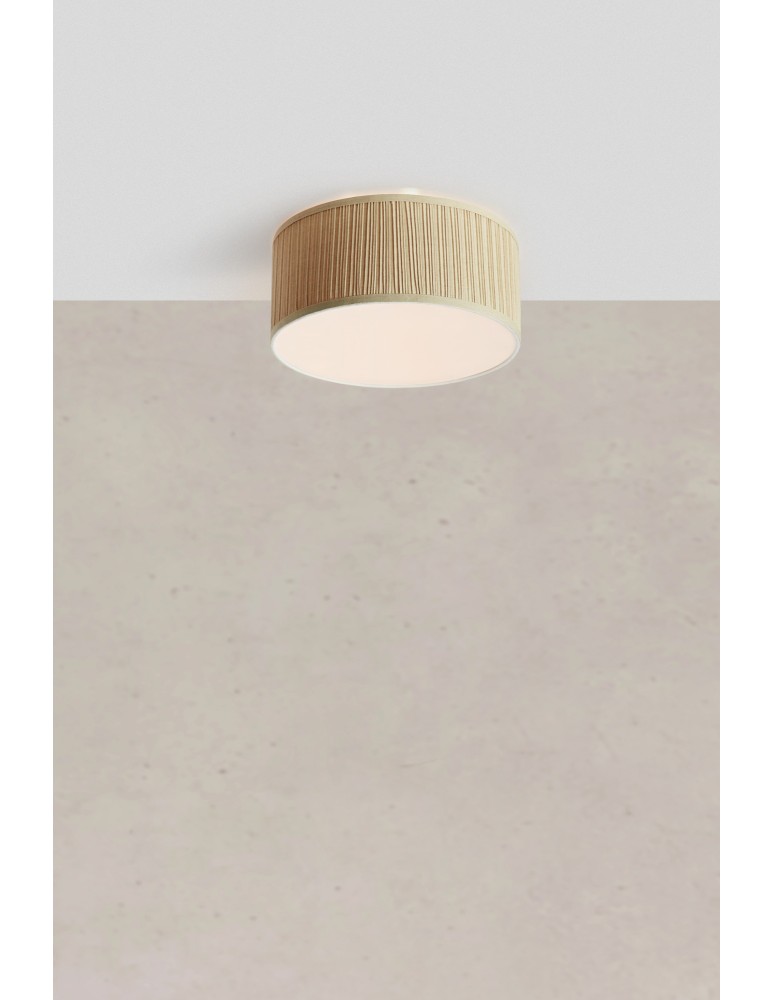 Lampy sufitowe z abażurem - Markslojd LUX Plafon 3L Beżowy 108878 - product kolory-swiatla.pl 2