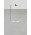 Lampy wiszące nad wyspę - Markslojd MELT Wisząca LED Biały/Czarny 108873 - product 2