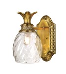 Kinkiety łazienkowe - Elstead Lighting Kinkiet Plantation - 1 źródło światła - Oksydowany mosiądz IP44 HK-PLANTATION1-BATH-BB - product 1