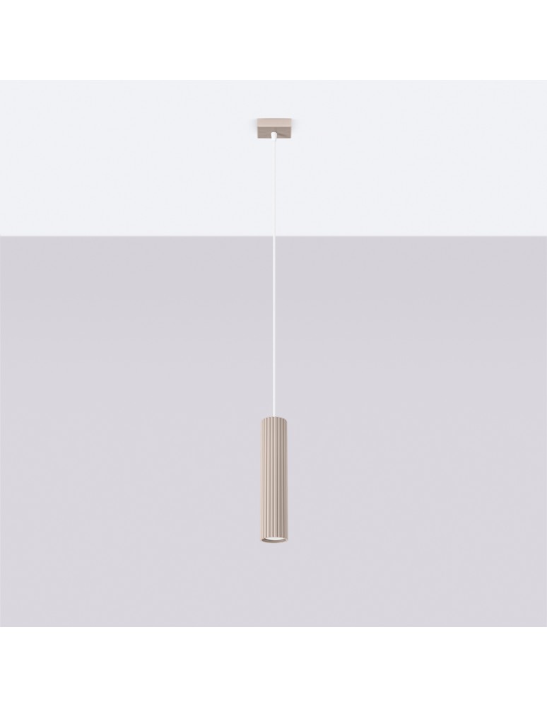 Sollux Lampa wisząca KARBON 1 taupe SL.1759 Sollux Lampa wisząca KARBON 1 taupe SL.1759