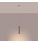 Sollux Lampa wisząca KARBON 1 taupe SL.1759 Sollux Lampa wisząca KARBON 1 taupe SL.1759
