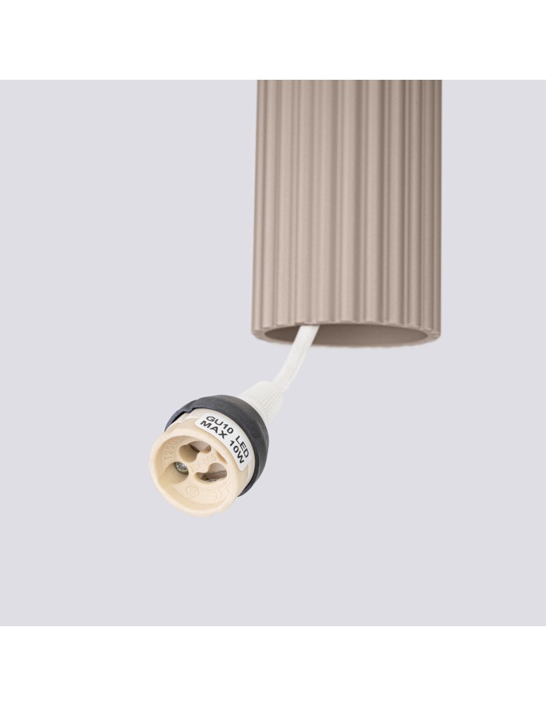 Sollux Lampa wisząca KARBON 1 taupe SL.1759 Sollux Lampa wisząca KARBON 1 taupe SL.1759