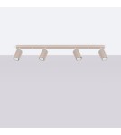 Lampy sufitowe - Sollux Plafon KARBON 4L taupe SL.1765 - product 2