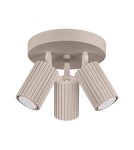 Lampy sufitowe - Sollux Plafon KARBON 3P taupe SL.1768 - product 1