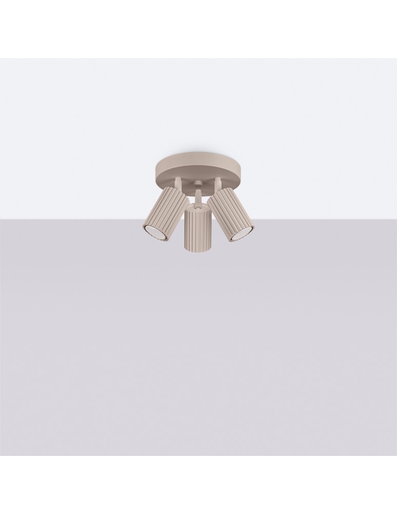 Sollux Plafon KARBON 3P taupe SL.1768