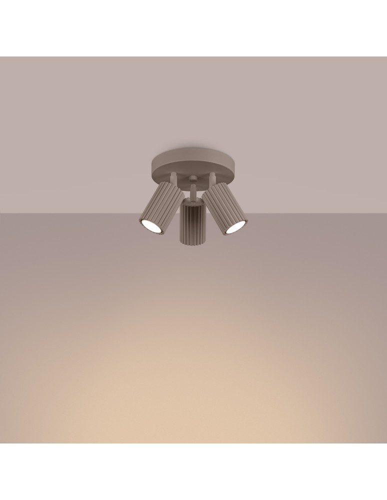 Sollux Plafon KARBON 3P taupe SL.1768