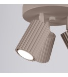 Lampy sufitowe - Sollux Plafon KARBON 3P taupe SL.1768 - product 4