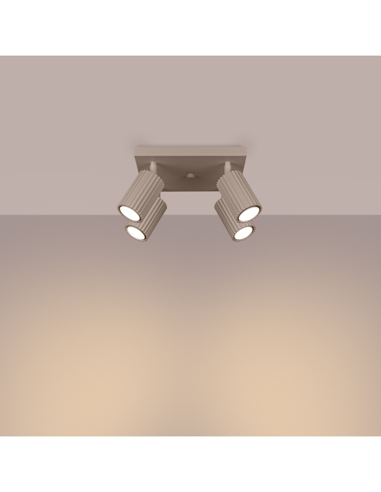 Sollux Plafon KARBON 4 taupe SL.1769 Sollux Plafon KARBON 4 taupe SL.1769