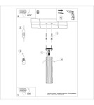 Lampy sufitowe - Sollux Plafon KARBON 40 taupe SL.1772 - product 9