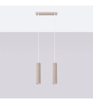 Sollux Lampa wisząca KARBON 2 taupe SL.1773 Sollux Lampa wisząca KARBON 2 taupe SL.1773