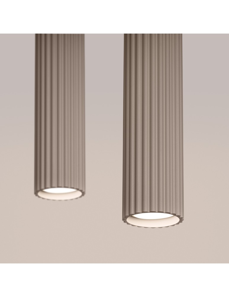 Sollux Lampa wisząca KARBON 2 taupe SL.1773 Sollux Lampa wisząca KARBON 2 taupe SL.1773