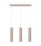Lampy wiszące - Sollux Lampa wisząca KARBON 3L taupe SL.1774 - product 1
