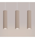 Lampy wiszące - Sollux Lampa wisząca KARBON 3L taupe SL.1774 - product 4