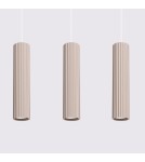 Lampy wiszące - Sollux Lampa wisząca KARBON 3L taupe SL.1774 - product 5