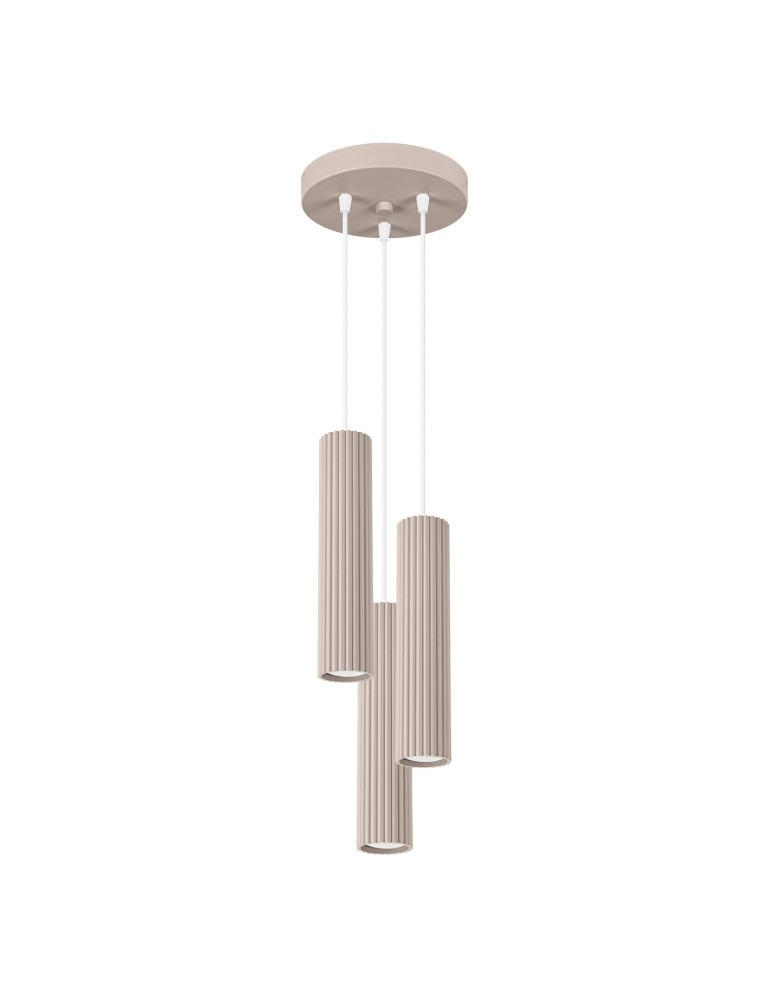 Sollux Lampa wisząca KARBON 3P taupe SL.1775 Sollux Lampa wisząca KARBON 3P taupe SL.1775