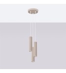 Sollux Lampa wisząca KARBON 3P taupe SL.1775 Sollux Lampa wisząca KARBON 3P taupe SL.1775