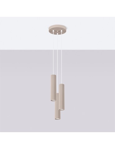 Sollux Lampa wisząca KARBON 3P taupe SL.1775 - produkt 2