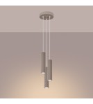 Sollux Lampa wisząca KARBON 3P taupe SL.1775 Sollux Lampa wisząca KARBON 3P taupe SL.1775