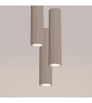 Sollux Lampa wisząca KARBON 3P taupe SL.1775 Sollux Lampa wisząca KARBON 3P taupe SL.1775