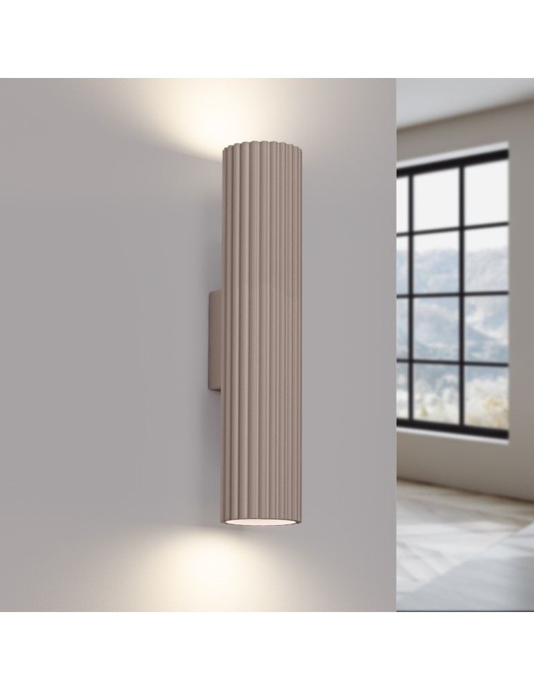 Kinkiety - Sollux Kinkiet KARBON 30 taupe SL.1776 - product kolory-swiatla.pl 3