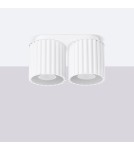 Lampy sufitowe - Sollux Plafon AURA 2 biały GU10 SL.1780 - product 2