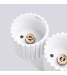 Lampy sufitowe - Sollux Plafon AURA 2 biały GU10 SL.1780 - product 5