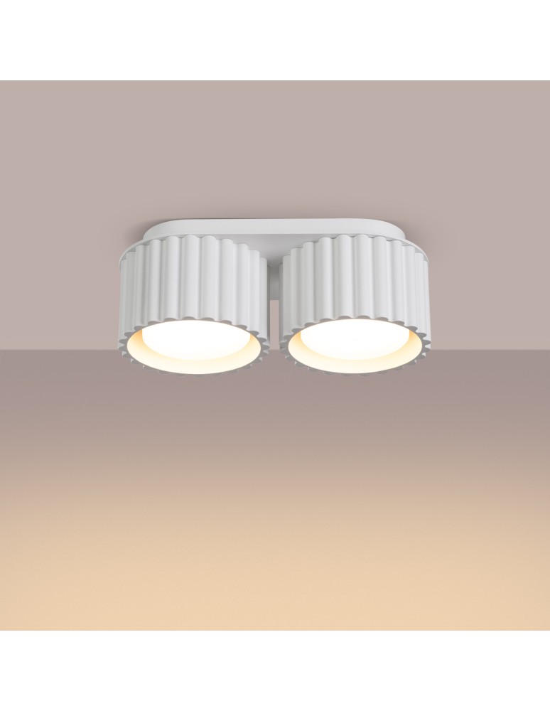 Sollux Plafon AURA 2 biały Gx53 SL.1783 Sollux Plafon AURA 2 biały Gx53 SL.1783