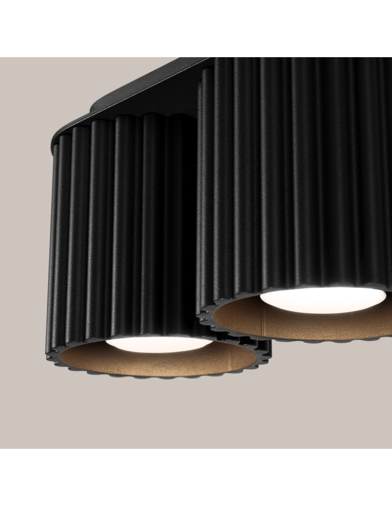Sollux Plafon AURA 2 czarny GU10 SL.1785 Sollux Plafon AURA 2 czarny GU10 SL.1785